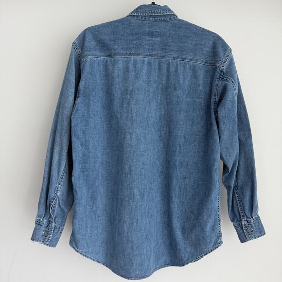 Vintage Calvin Klein 90s denim oversized button front shirt - Picture 12 of 14